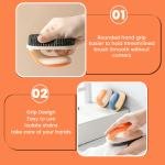 Limitless Clothes Brush Soft Hair Shoe Laundry Brush Household Slippers Not Hurt Clothes Shoes With Handle Board Brush Multi-functional Cleaning Tool (Blue-2pack)